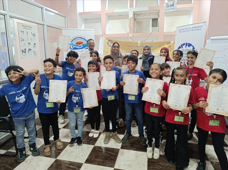 أخبار عدن -  نفذتها مؤسسة جلوبل شيبرز عدن اختتام دورة فن الإلقاء للاطفال في مكتبة مسواط لل