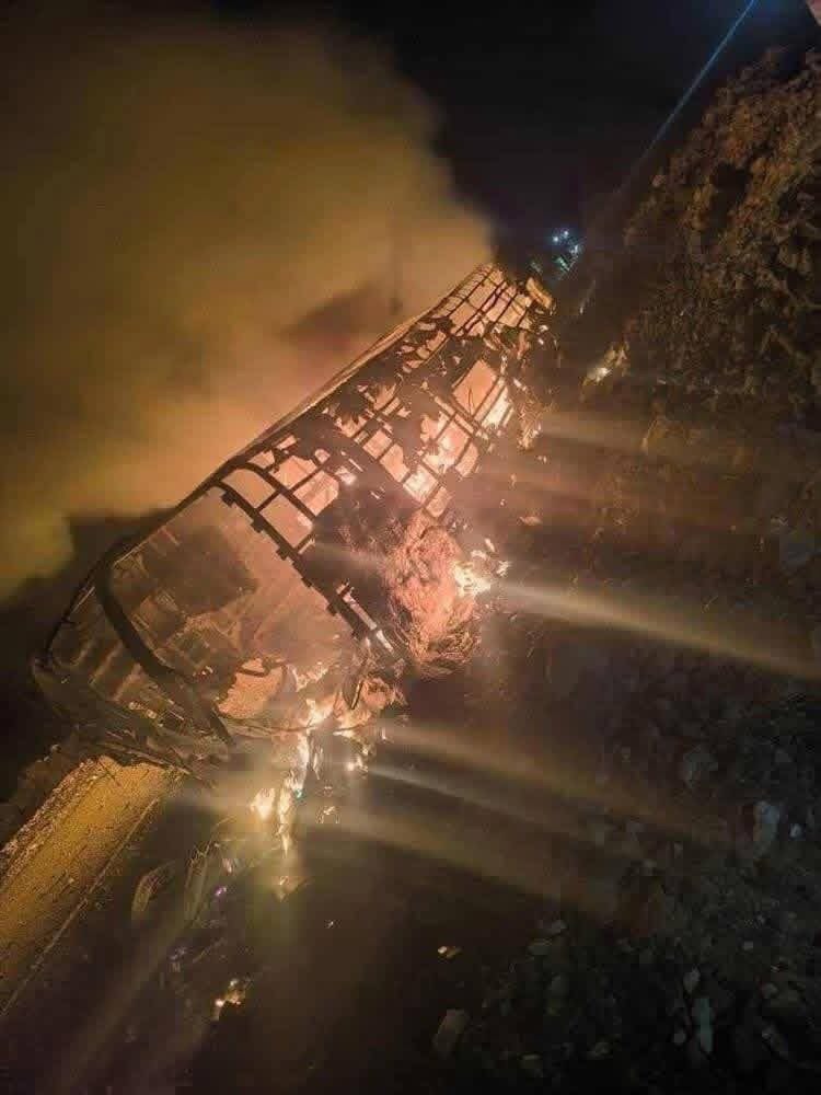 ورد الان.. التقرير الفني التحليلي حول حادث احتراق باص النقل الجماعي بمنطقة العرقوب – محافظة أبين