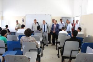 اخبار المناطق – الوكيل باسليم يقوم بزيارة جامعة أبين ويثني على جودة الأداء الأكاديمي.