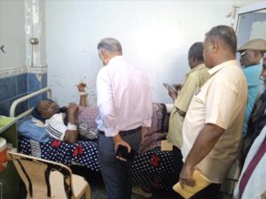 اخبار عدن – المهندس قائد راشد يتفقد السنةل فضل في مستشفى الجمهورية