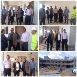 اخبار عدن – بدر معاون يتفقد تقدم العمل في مشروع بناء مدرسة سمير رواح للبنات في دار سعد