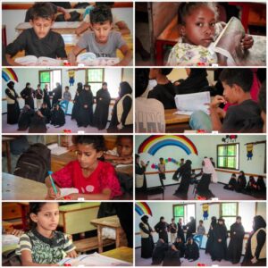 اخبار عدن – رصد فعاليات مشروع المنظومة التعليمية البديل في كود قرو بمديرية البريقة