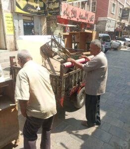 اخبار عدن – مكتب الأشغال السنةة بصيرة يقوم بحملة لتنسيق الأسواق وإزالة الفوضى في عدن
