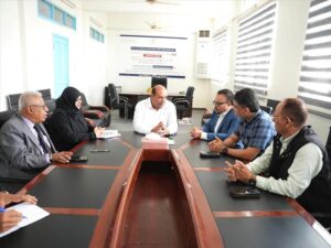 اخبار عدن – نائب وزير الإعلام يستعرض أنشطة صندوق تطوير المهارات في عدن