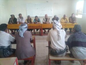 اخبار وردت الآن – اجتماع موسع لقيادات محلية وشخصيات اجتماعية وقبلية من مديرية لودر