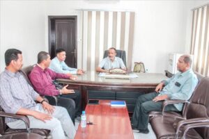 اخبار وردت الآن – مدير عام بروم ميفع يلتقي بمديري هيئة الأراضي والأشغال السنةة في المديرية