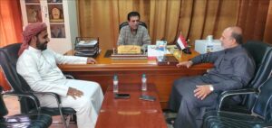 اخبار وردت الآن – مدير عام مديرية القطن يلتقي بفريق مؤسسة أركان حضرموت للمقاولات