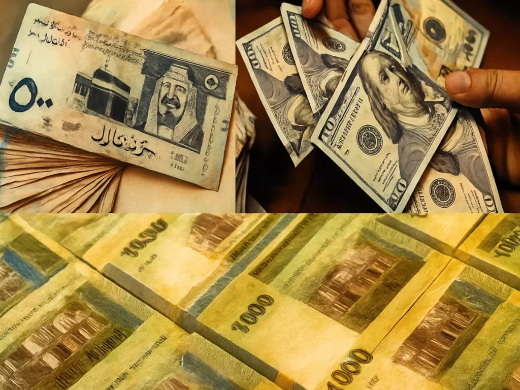 انخفاض مفاجئ للعملات الأجنبية في اليمن: كيف سيؤثر هبوط الريال السعودي تحت 400 ريال على حياة 62% من الأسر اليمنية؟