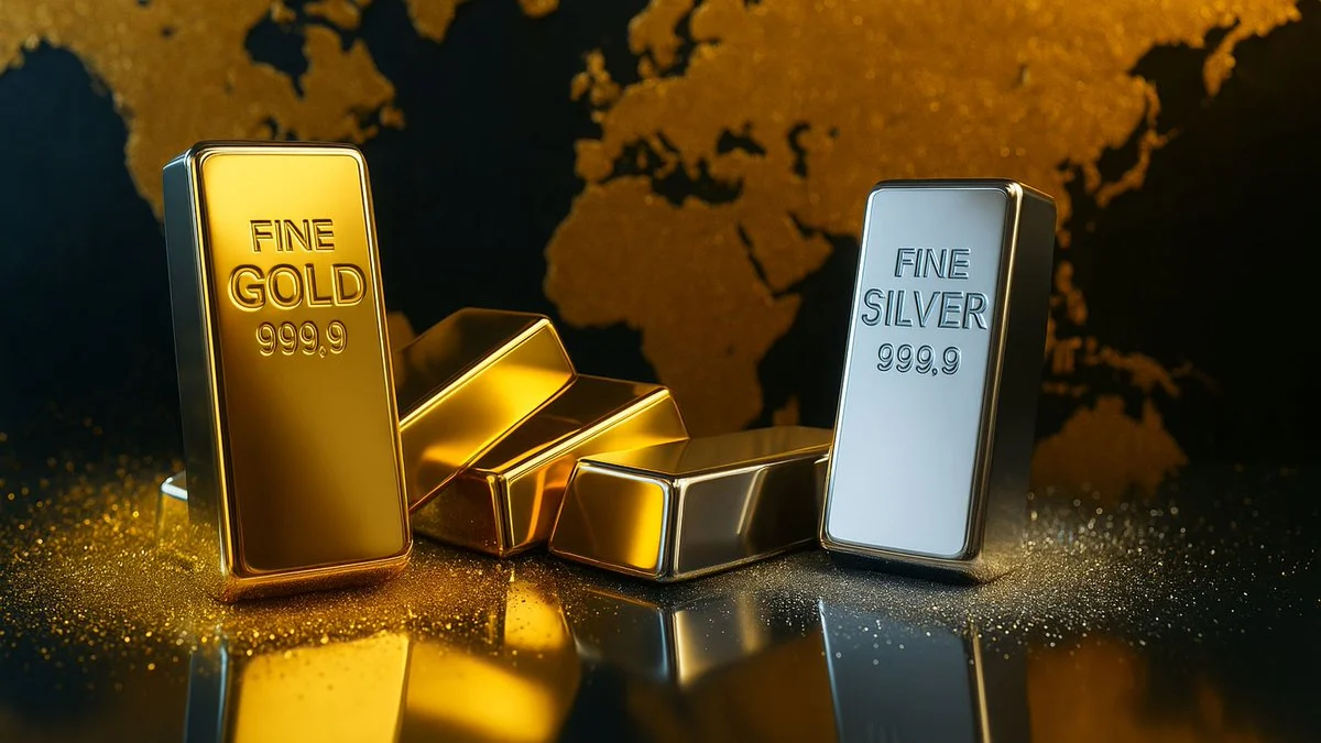 الفضة تحقق أرقاماً قياسية والذهب يرتفع نتيجة توقعات خفض سعر