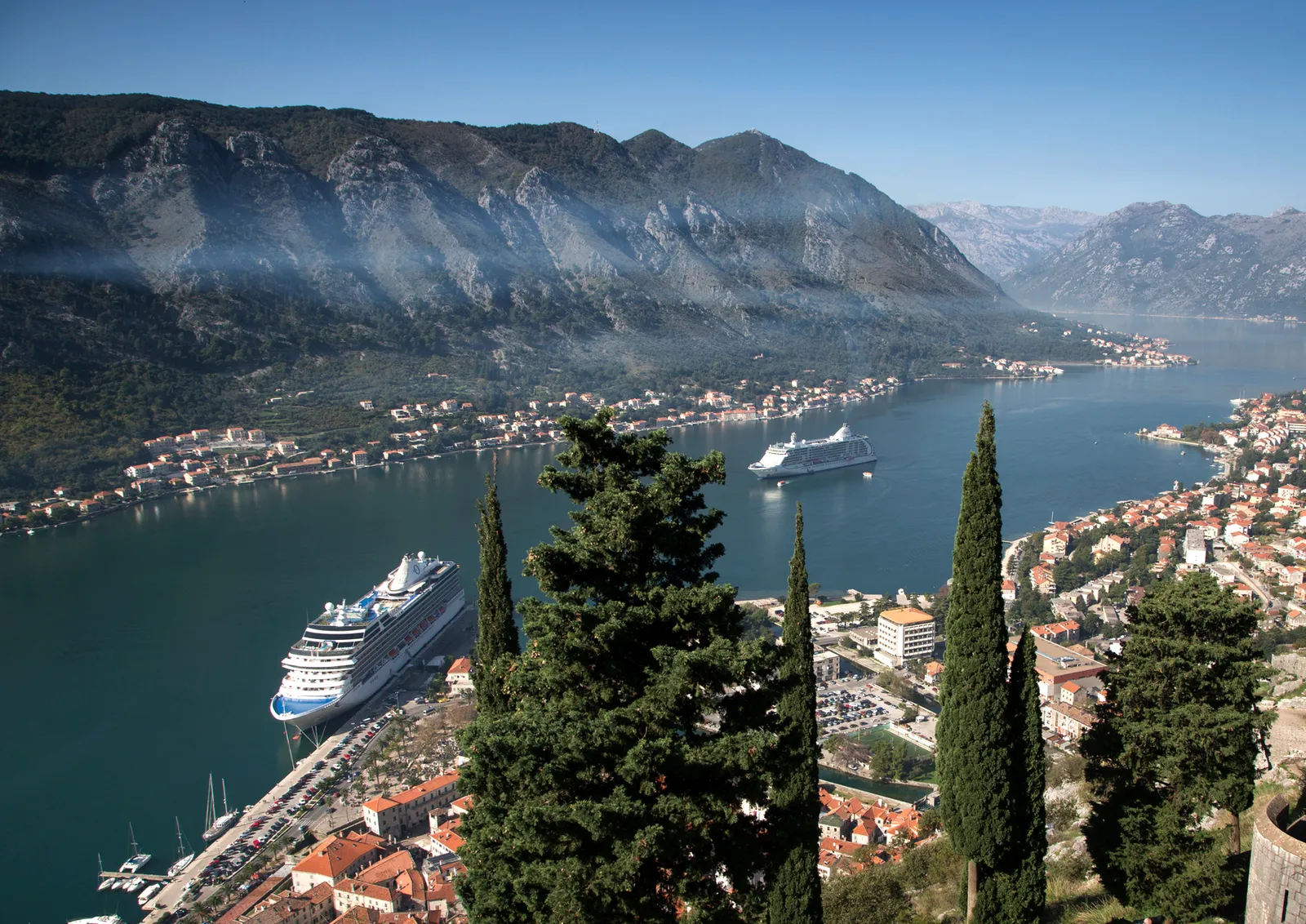 الصورة قد تحتوي على ماء، واجهة ماء، نبات، شجرة، قارب، وسيلة نقل، بناء، مدينة، وشفير