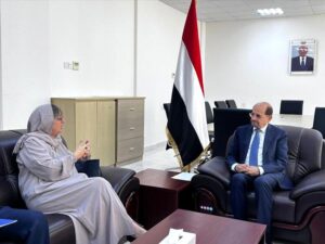 اخبار عدن – وزير الخارجية يناقش مع الأوتشا تعزيز التعاون في المجالات الإنسانية والتنموية