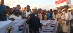 اخبار وردت الآن – رئيس الإدارة الذاتية للانتقالي في حجر حضرموت يثني على مشاركة سكان المديرية في المليونية