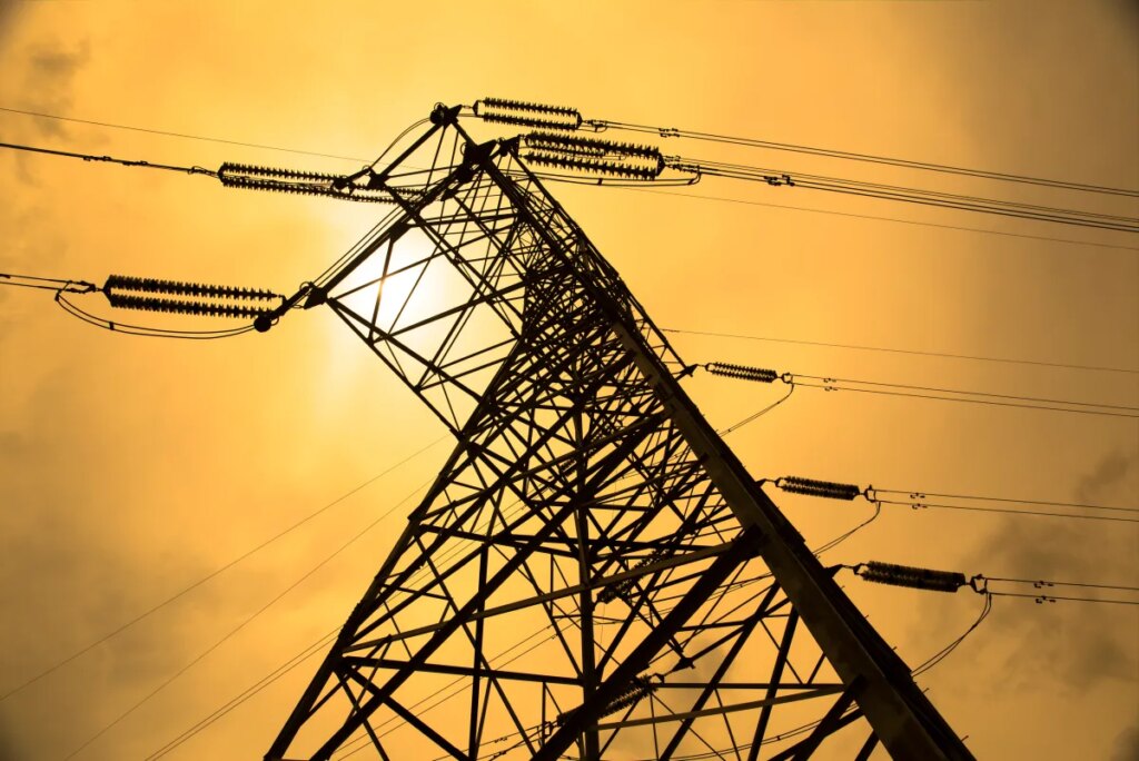 High Voltage Power Transmission Line Tower