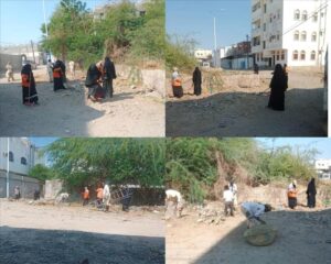 محافظة خنفر: استمرار جهود تنظيف شوارع وأحياء مدينة جعار