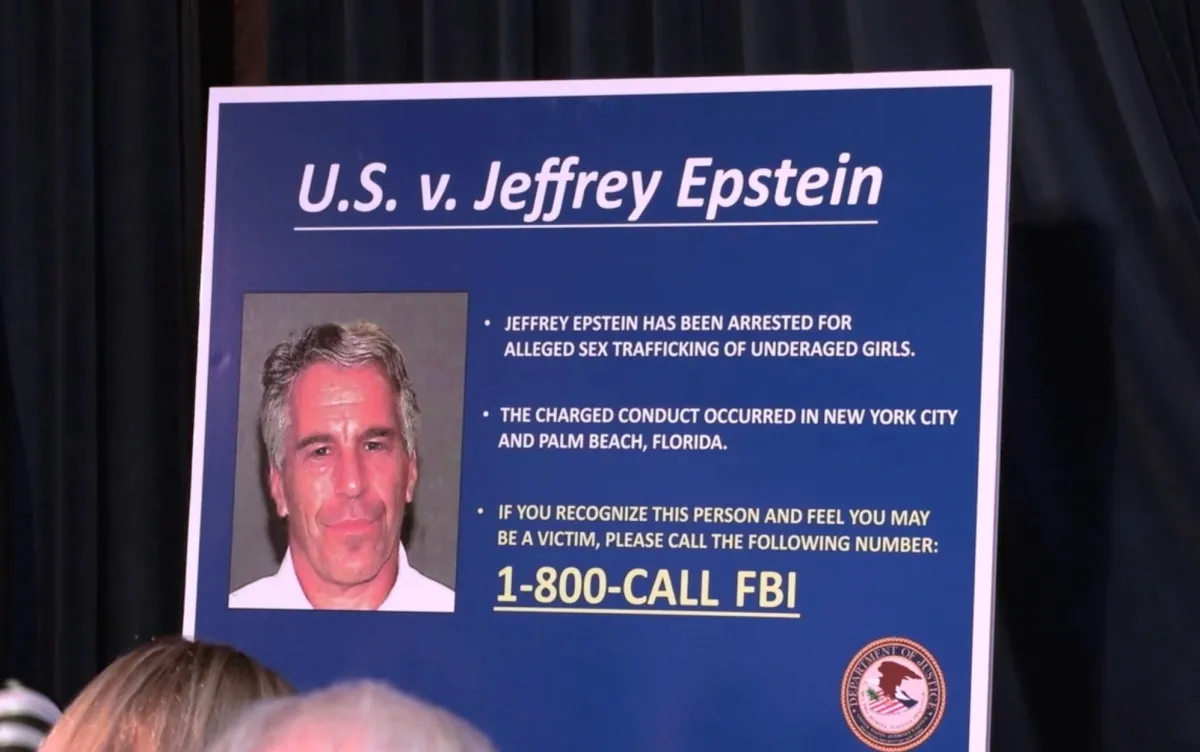 Southern District of New York press conference with charges against Jeffrey Epstein of sex trafficking between the years of 2002 and 2005 with underage minors. During seizure they found thousands of photos of nudes, FBI announces 800 number to victims. Geoffrey S. Berman, the United States Attorney for the Southern District of New York, William F. Sweeney Jr., the Assistant Director in Charge of the New York Field Office of the Federal Bureau of Investigation.
