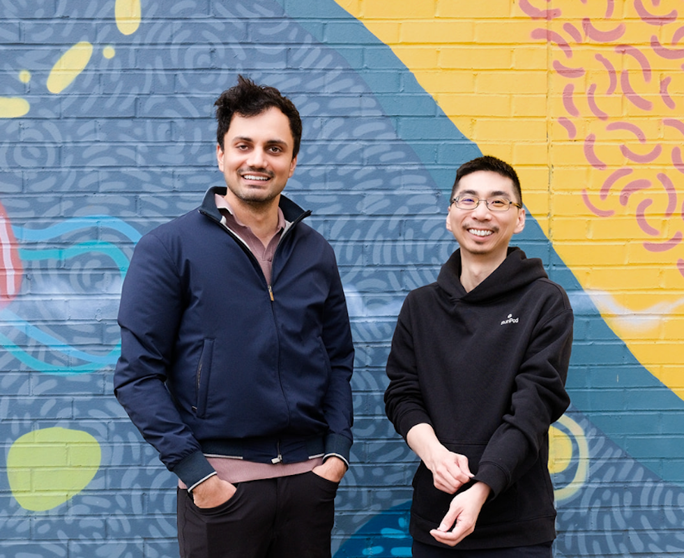 Runpod founders Pardeep Singh (right) Zhen Lu (left)
