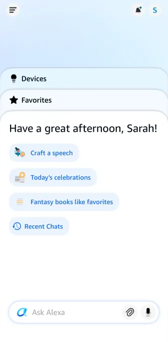 مساعد أمازون الذكي يصل إلى الويب مع