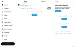 إكس متعطل للمرة الثانية هذا الأسبوع