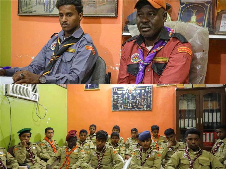 مفوضية الكشافة بالمهرة تعقد اجتماعاً لمتابعة نتائج الفصل الأول لأفراد فرقة العطاء