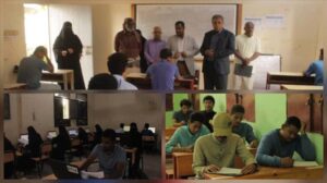 تغطية إخبارية – بدء الاختبارات الفصلية في معاهد أبين للتدريب المهني والتقني