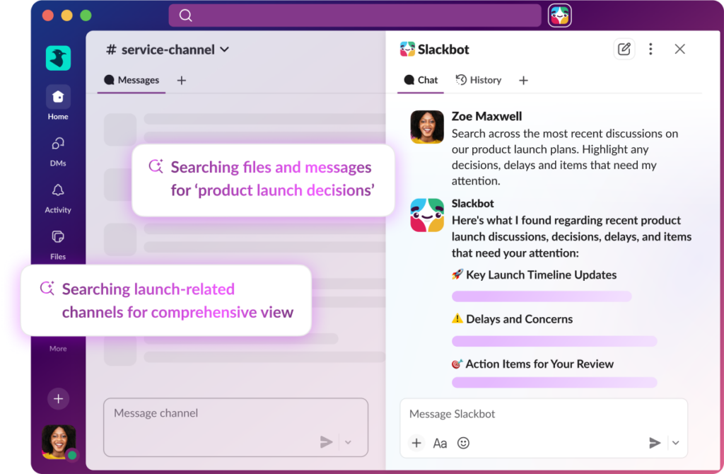 Slackbot, Salesforce