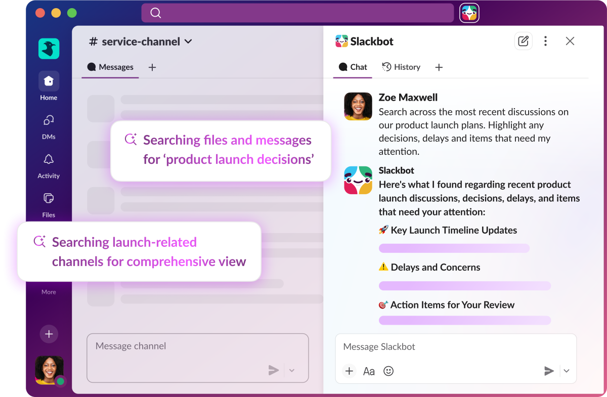 Slackbot, Salesforce