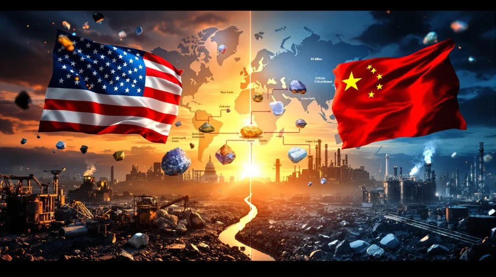 صراع المعادن الأساسية الولايات المتحدة تجمع 50 دولة لمنافسة السيطرة