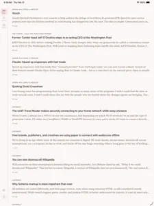 Current هو قارئ RSS جديد يشبه النهر أكثر من صندوق الواردة