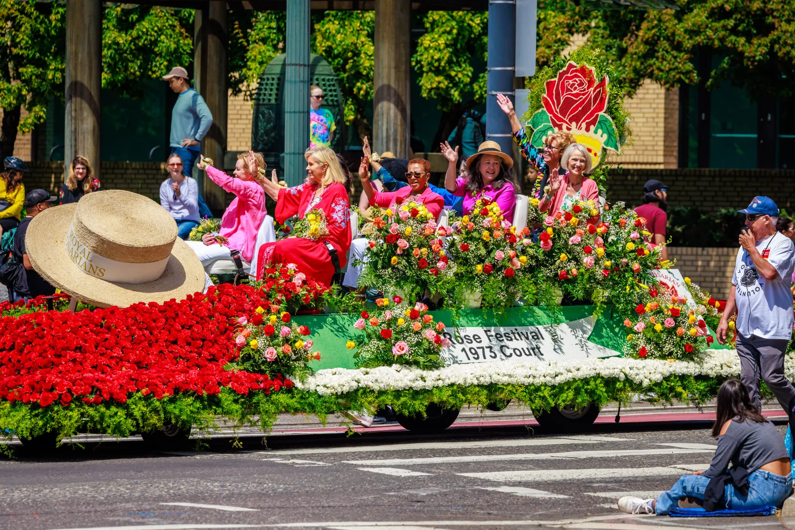 مهرجان الورود 1973 في المحكمة خلال مهرجان ورد بورتلاند 2023.