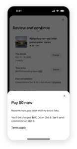 إير بي إن بي تمدد خدمة “احجز الآن، وادفع لاحقًا” على مستوى العالم
