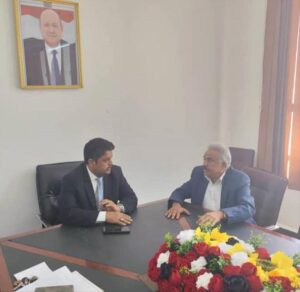 اخبار عدن – المدير السنة للتعليم الفني في عدن يجتمع بالوزير لمناقشة حالات المعاهد.