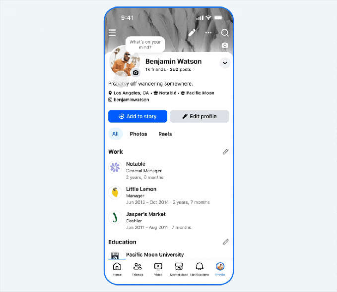 فيسبوك يضيف ميزات جديدة للذكاء الاصطناعي وصور ملف شخصية متحركة