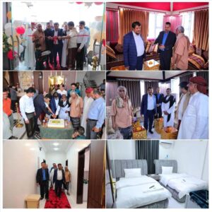 محافظ المهرة ي inaugurates فندق العلا جراند في الغيضة ويؤكد على دعم التنمية الماليةية