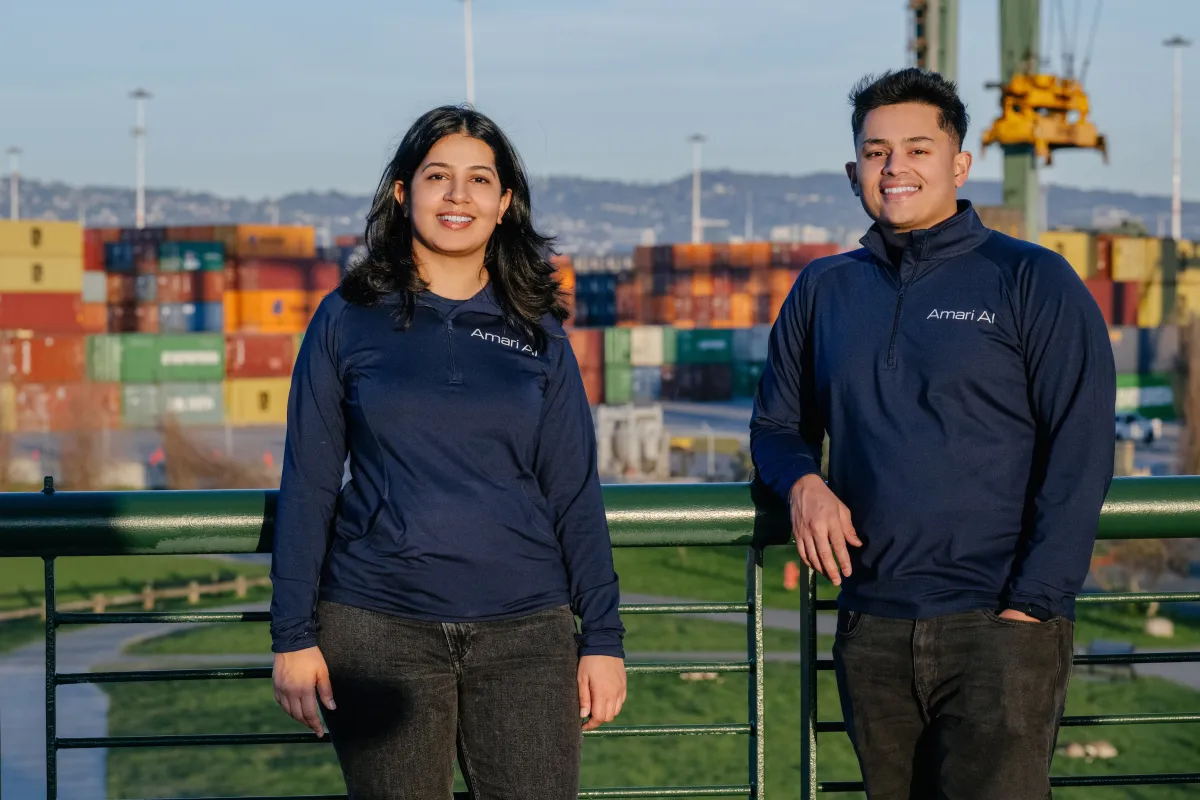 Amari AI cofounders Arushi Vashist and Sam Basu