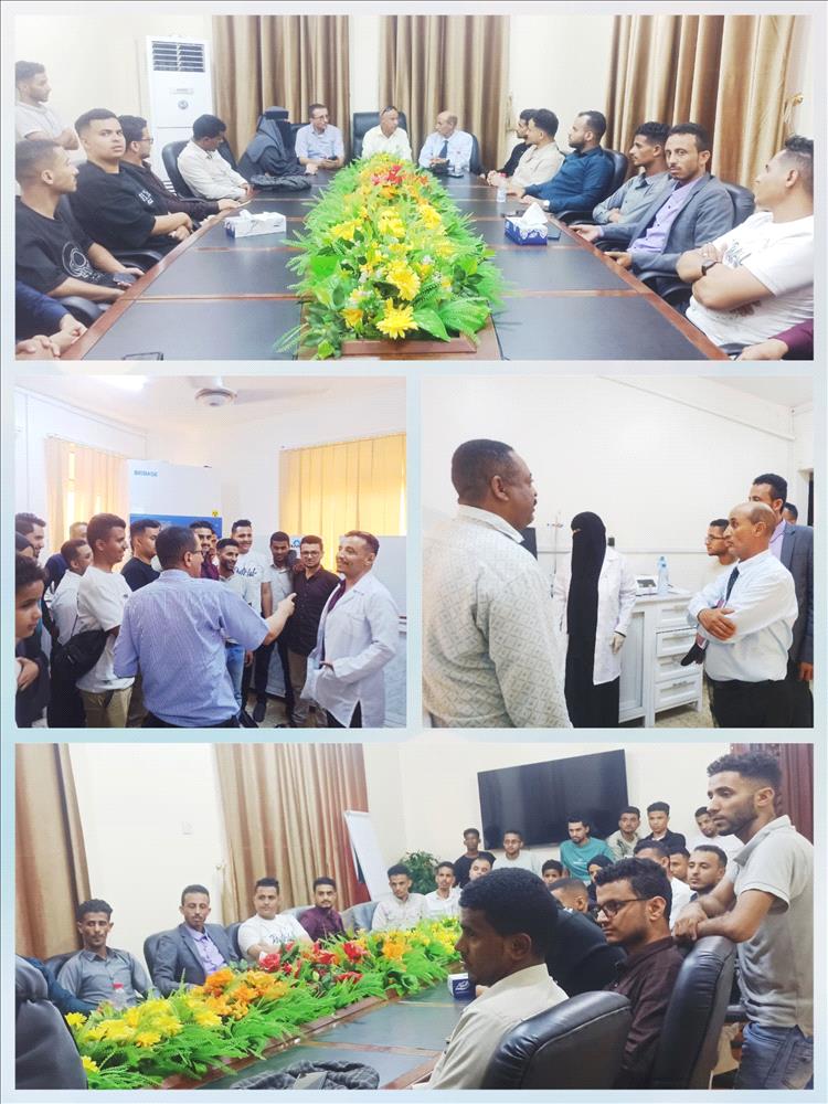 الهيئة اليمنية للمواصفات تستقبل طلاب صيدلة من جامعة تعز في زيارة علمية