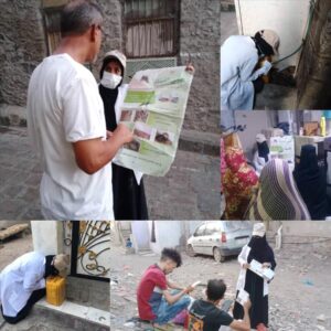 اخبار عدن – حملة صحية ميدانية في التواهي تستهدف مناطق انتشار البعوض وتعزز إجراءات الوقاية في الشولة