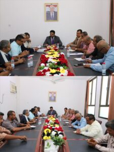 اخبار عدن – قسم المعايير والجودة والإدارة السنةة يستعرض طرق تحسين الأداء الإداري والفني