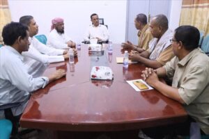 اخبار وردت الآن – اجتماع في سيئون لبحث تحسين الوضع الصحي في مديرية ساه