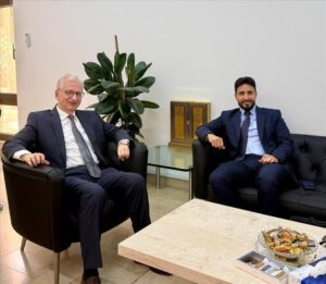 اخبار عدن – السفير الألماني يتباحث مع الخضر السليماني حول آخر التطورات السياسية وتعزيز آفاق التعاون