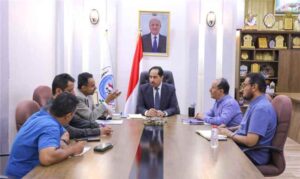 اخبار عدن – وزير البكري يناقش حال الأندية والبنية التحتية في تعز