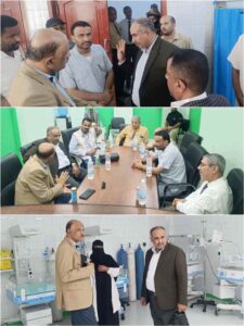 اخبار وردت الآن – زيارة وفد رفيع من كلية الطب في عدن وإدارة المخيمات بوزارة الرعاية الطبية إلى الهيئة