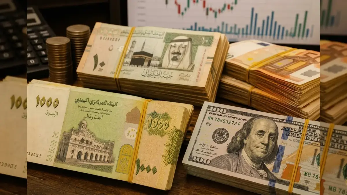 عاجل: كارثة اقتصادية في عدن! سعر الدولار ينفجر إلى 1582 ريالاً للبيع… والريال السعودي يصل إلى 413 ريالاً. صنعاء تستقر عند 540 ريالاً فقط!