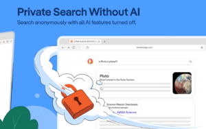 DuckDuckGo تسهل الوصول إلى محرك البحث “بدون ذكاء صناعي” مع زيادة حركة المرور عليه