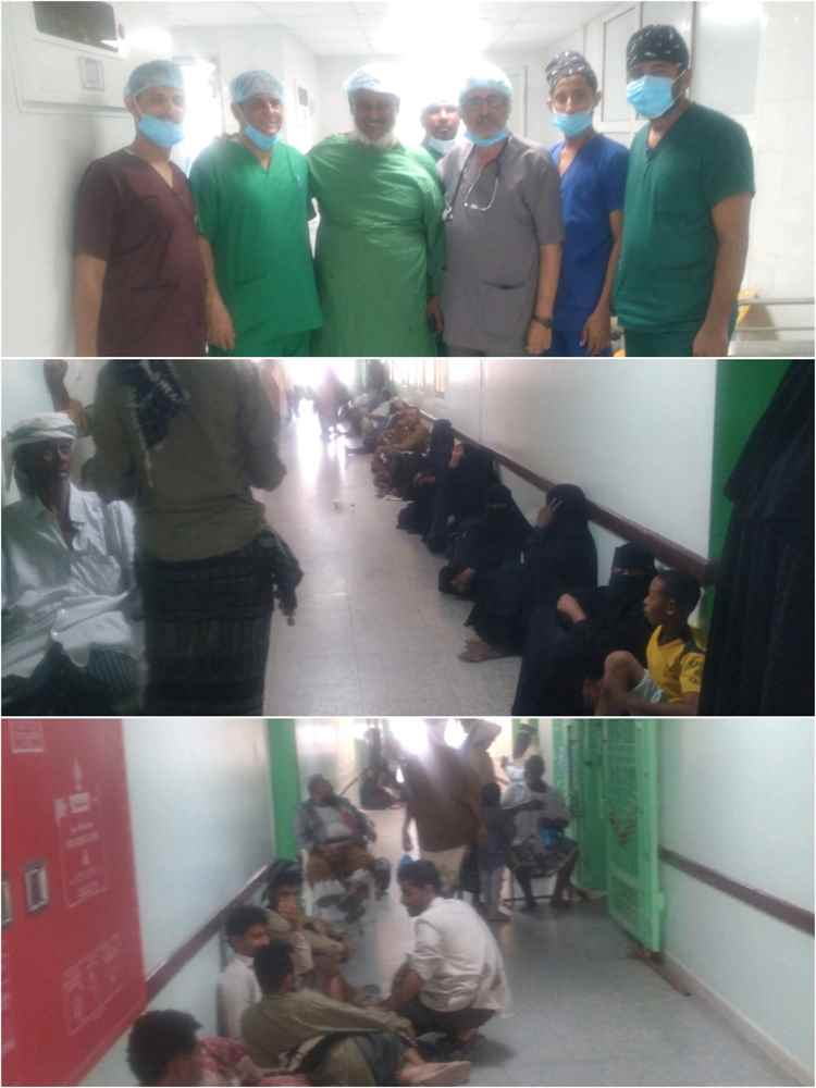 المخيم الطبي الجراحي بهيئة مستشفى الرازي أبين يواصل إجراء العمليات الجراحية