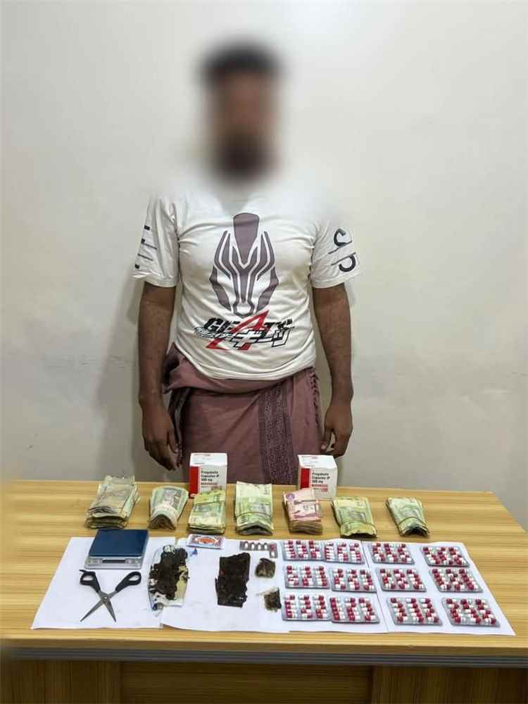 اخبار عدن – اعتقال أحد أبرز مروجي الحشيش وحبوب البريجبالين في المدينة