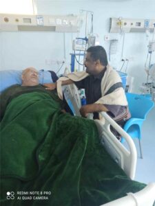 اخبار عدن – رئيس الائتلاف الوطني الجنوبي في أبين يقوم بزيارة للأستاذ ناصر عوض موسى للاطمئنان على حالته الصحية.