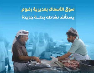 اخبار وردت الآن – سوق السمك في مديرية رضوم يعود للعمل بشكل متجدد