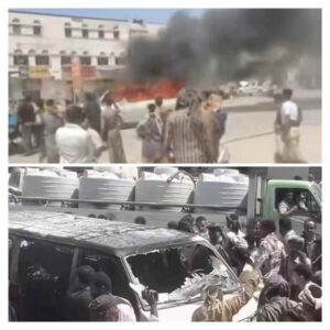 اخبار وردت الآن – شبوة: اندلاع حريق غير متوقع في حافلة ركاب بمدينة عزان بدون تسجيل إصابات بشرية
