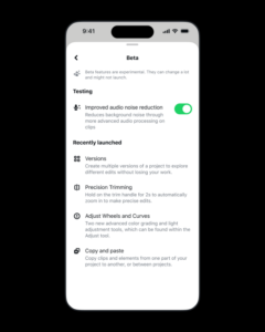 تطبيق Meta’s Edits يحصل على مساعد ذكاء اصطناعي وإصدار لسطح المكتب