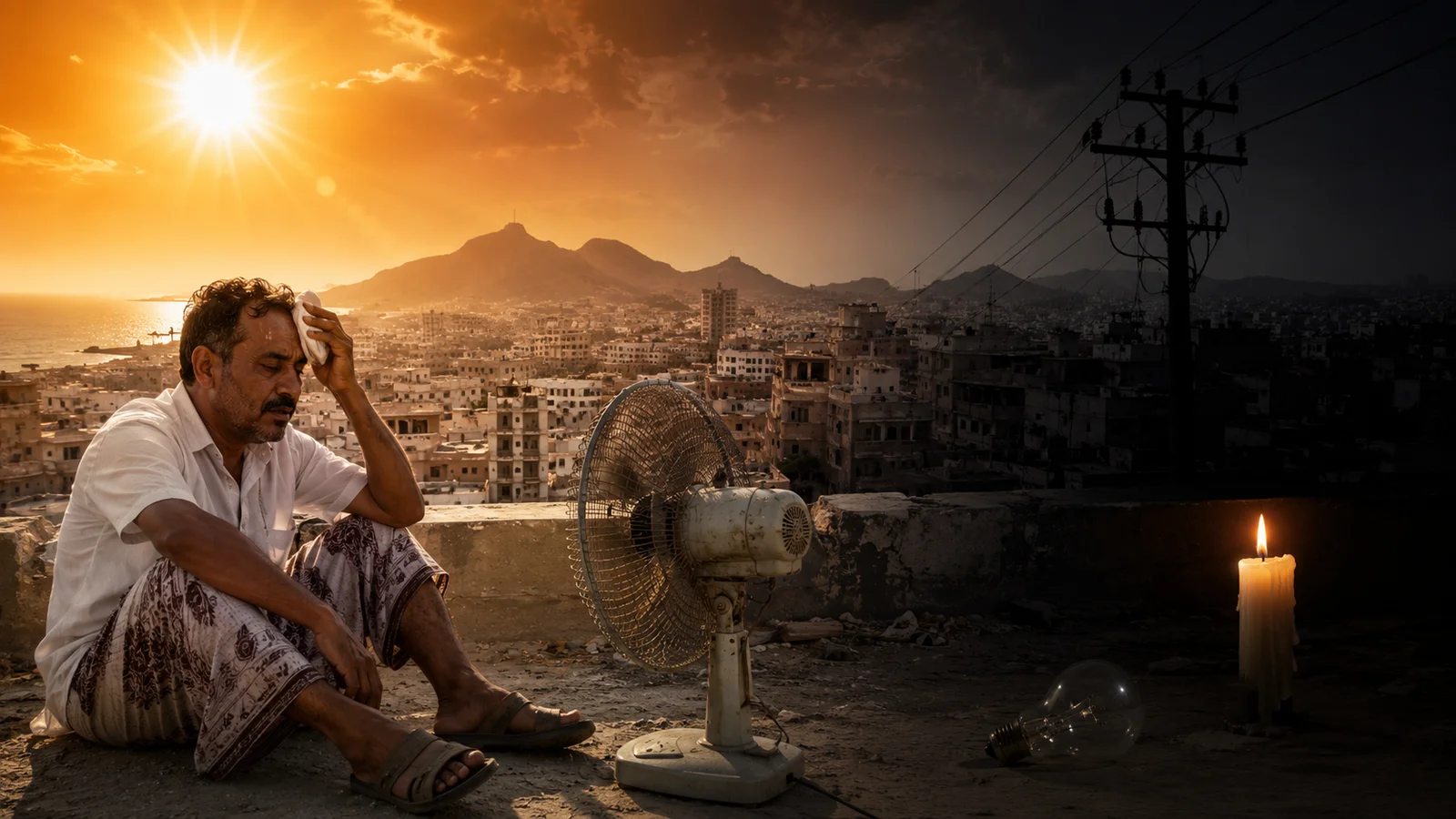 عدن بدون كهرباء.. دعوات لإيجاد حلول جذرية لإنقاذ المدينة من حرارة الصيف – شاشوف
